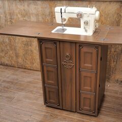 現状品 通電確認済 JANOME/ジャノメ ミシン トピアエース 802 収納台付  