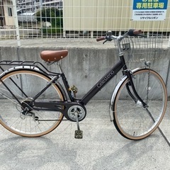 27インチ 6段 中古 自転車 シティサイクル 学生 通勤 通学