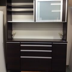 10/1受渡済)JT4363【松田家具 食器棚 幅170cm】美品 キッチンボード 