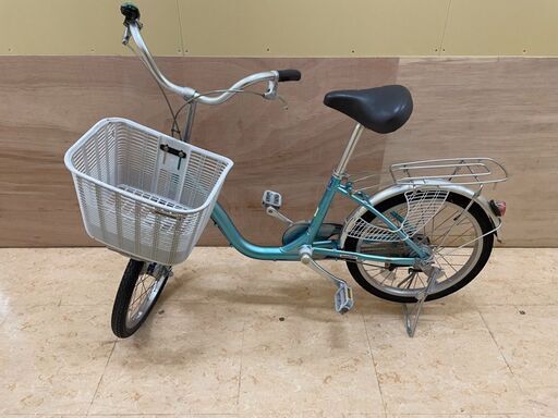 自転車  ママチャリ  20インチ  水色