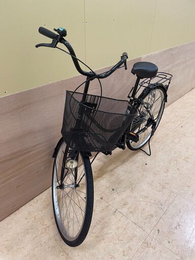 自転車 シティサイクル ブラック 26インチ | qsfirst.sg