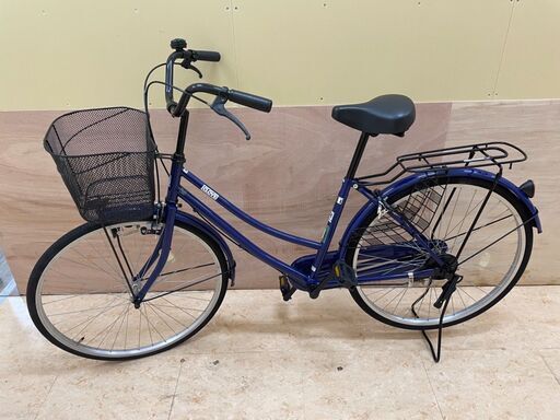 自転車  シティサイクル  ダークブルー  26インチ