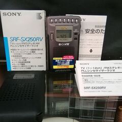 【値下】SONY ポケットラジオ SRF-SX250RV