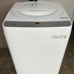 【美品】SHARP洗濯機6kg2019年製