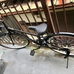 自転車　黒　ラッセンスプライナー　シティバイク