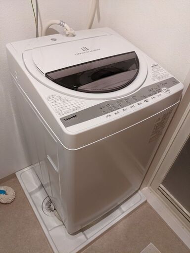 洗濯機　東芝　AW-6G9　数か月使用　お引き取り または 配送料をご負担できる方