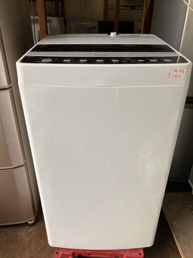 ☆中古￥11,800！【会員価格￥9,500】Haier　4.5kg洗濯機　家電　2019年製　JW-C45D型　幅53cmｘ奥行50cmｘ高さ89cm　【BE036】