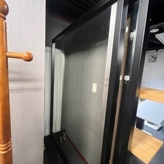 キャスター・棚付きミラー 引き取り限定　幅128×高さ173 総額68万