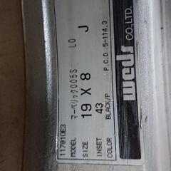 ホイール付き、ダンロップ ビューロー VE304 245/40R19  低距離走行