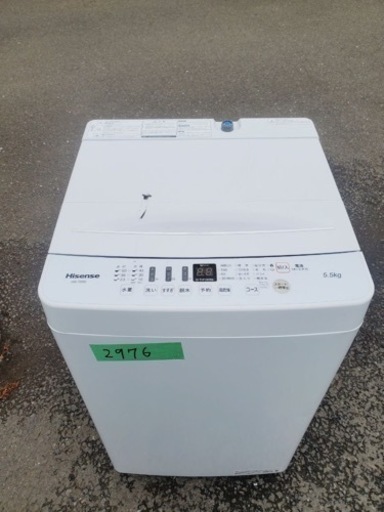 ③✨2020年製✨2976番 Hisense✨全自動洗濯機✨HW-T55D‼️