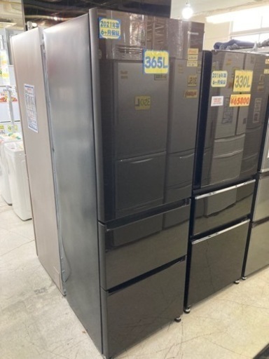 【パナソニック】冷蔵庫365L 2021年製　クリーニング済　配達可能　管理番号51305
