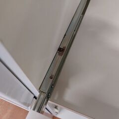 ニトリ　アルミナ２　2枚スライド扉キッチンボード　白　食器棚【愛品倶楽部柏店】