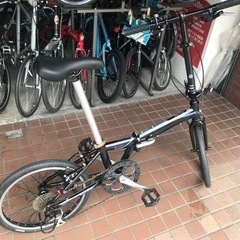 20インチ　軽量アルミフレーム　8speed折り畳み自転車　