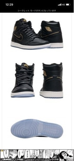 AIR JORDAN １ RETRO HIGH OG黒金