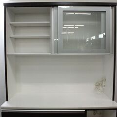 NITORI/ニトリ レジューム ソフトクローズ  幅120 キッチンボード ハイタイプ ダークブラウン 2019年製   中古家具 店頭引取歓迎 R5860)