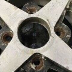 旧車ホイール WORK Equip ワーク エクイップ 社外ホイール 13インチ 2本 7J4HPCD114.3+4 リペアベース 当時物　(VHV244)クレジットカード QRコード決済可能