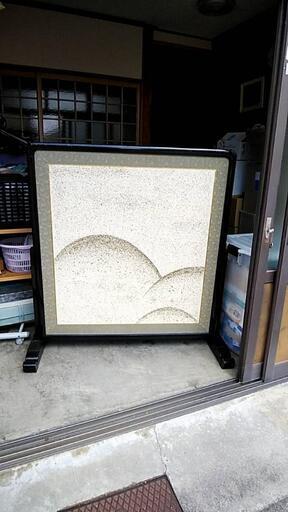 引き取り限定]和風衝立仕切り襖屏風昭和古式レトロパーティション和紙