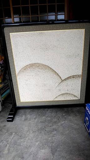 引き取り限定]和風衝立仕切り襖屏風昭和古式レトロパーティション和紙