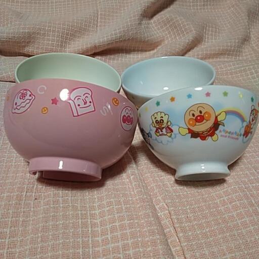 アンパンマンお茶碗お椀セット二組 マハラニ 大分の食器 飯碗 の中古あげます 譲ります ジモティーで不用品の処分