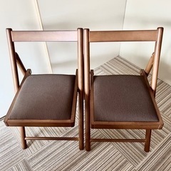 ニトリの折りたたみ椅子　２つ【単品も可】