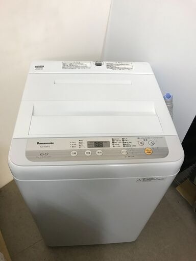 都内近郊送料無料 Panasonic 洗濯機 6.0㎏ 2018年製