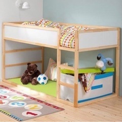 交渉中IKEA イケア KURA キューラ ロフトベッド×1（マットレス×2付き）