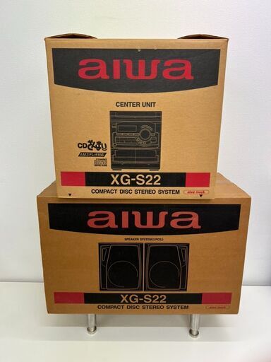 【未使用品】aiwa　XG-S22 3連CDチェンジャー・ダブルカセット
