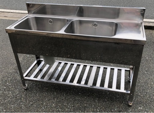 ⭐︎中古品　2槽シンク　1200×450×750mm  厨房機器⭐︎