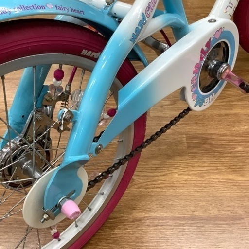 MAHALO 22インチ 6速 子供用 白ピンク (184)