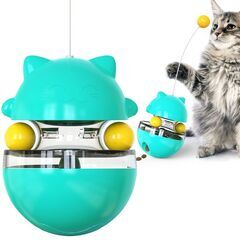【ネット決済・配送可】猫一人遊び ねこおもちゃ  くるくる動く ...