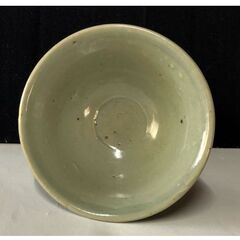 e1378 青磁 馬上杯 木箱入り 唐物 七官青磁 酒器 中国古陶磁