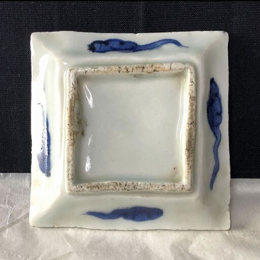 お取引中」F073 清朝 染付 小皿 五枚 唐物 中国古陶磁 中国古玩 - その他 