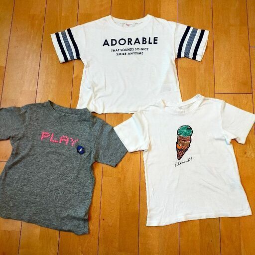 Guなど半袖tシャツ3枚セット スプラトゥーンワッペン付けてます ちゃっきー 板橋区役所前のキッズ 用品 子供服 の中古あげます 譲ります ジモティーで不用品の処分