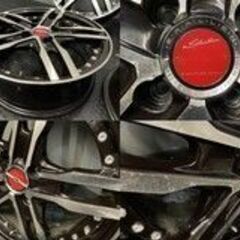 【中古】KYOHO シャレン　XF-55モノブロック　15インチ　夏タイヤセット AME(エーエムイー) SHALLEN XF-55 MONOBLOCK(シャレンXF-55モノ