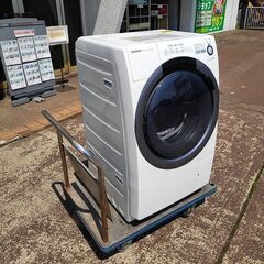 シャープ　ドラム式全自動洗濯乾燥機　ES-S7B-WL『中古良品...