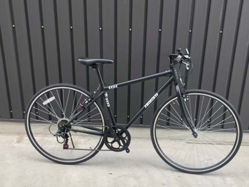 新品☆ファッションカラークロスバイク シークコード700 マットブラック