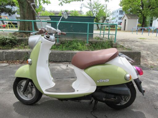 名古屋 ビーノ ライムグリーン 4スト Gロック付き ヤマハ 原付 ...
