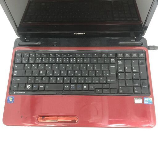 大容量HDD-500G レッド 赤色 ノートパソコン 15.6型 TOSHIBA 東芝 T350 ...