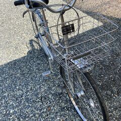 ブリヂストン 27インチ 内装3段変速 シルバー ママチャリ クロスバイク