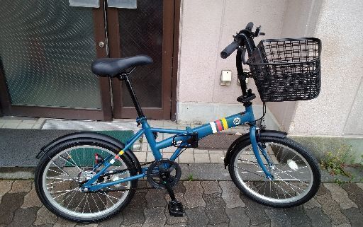 美品☆VILLE[ヴィレ]20吋 折り畳み自転車 シングル/ネイビー