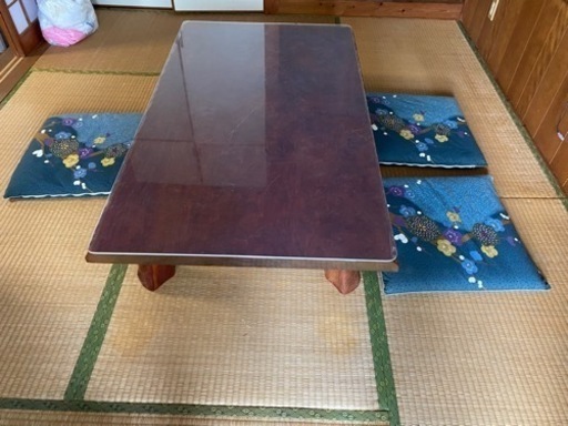 天然木　座卓テーブル