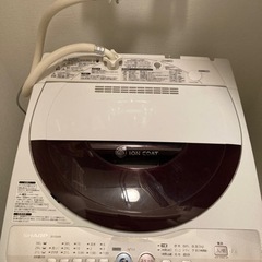 洗濯機 SHARP ES-GE60K 6.0kg