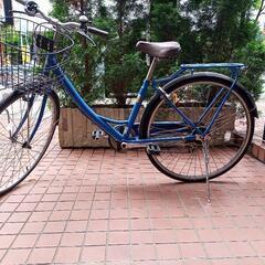 26インチ6段変速青い自転車