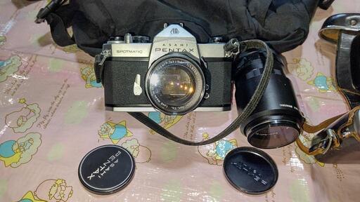 ‼️PENTAX一眼レフカメラとYASHiCAministerカメラと付属TOSHIBA製フラッシュ単品‼️