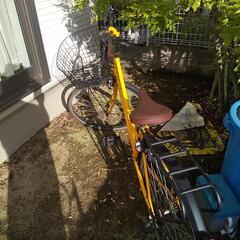 黄色  自転車   