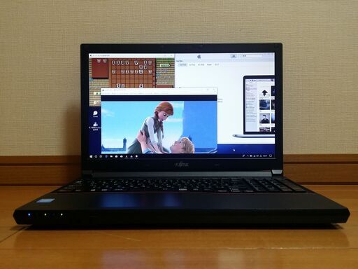【きれい】Windows11 Pro ブルートゥース搭載 富士通ノートパソコン BlueLEDマウスプレゼント中  (15.6型 Haswell デュアルコア)