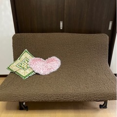 IKEA ソファベッド　☆ソファカバー付き