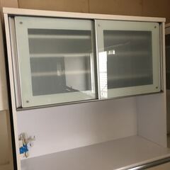 自社配送有 ホワイト キッチンボード 食器棚 カップボード 台所収納 