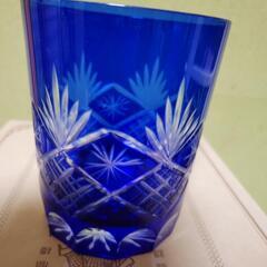 ありがとうございました。終了　江戸キリコ　ガラスコップ