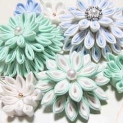 つまみ細工 ヘアアクセサリー 和装 卒業式 結婚式 成人式 お宮参り つまみ細工髪飾り 素材 な 伊集院の冠婚葬祭の中古あげます 譲ります ジモティーで不用品の処分